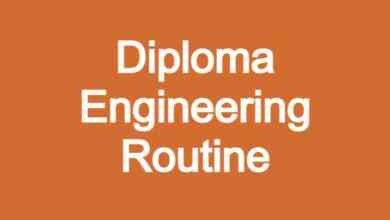 Diploma Engineering Routine