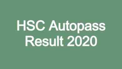 HSC Autopass Result 2020