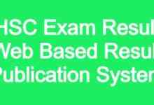 HSC Exam Result Web Based Result Publication System