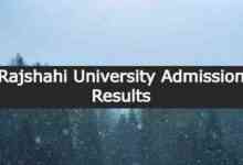Rajshahi University Admission Results